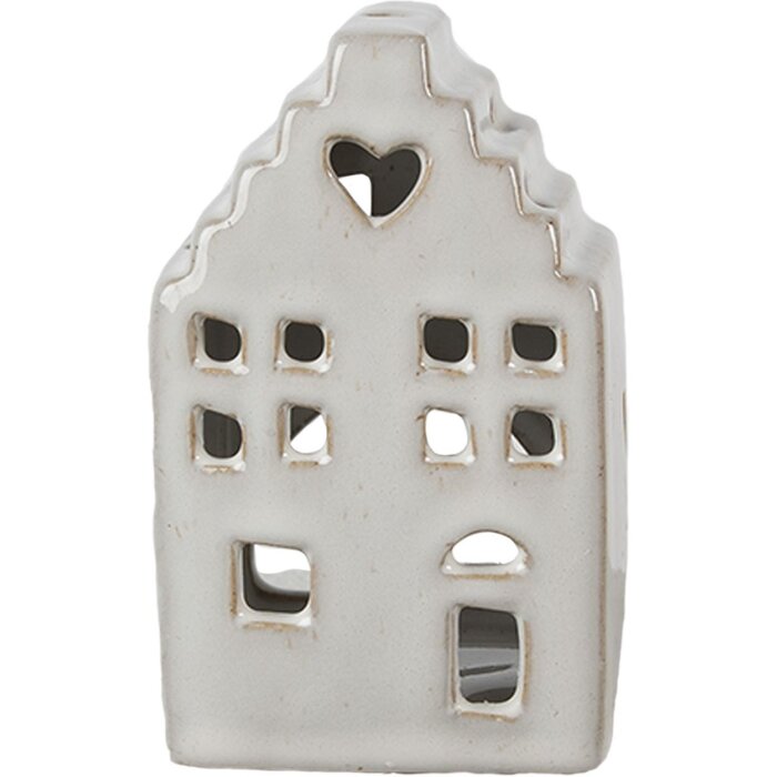 Clayre & Eef 6CE1588S Stojan na čajové svíčky Christmas Cottage Beige 7x6x11 cm