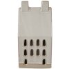 Clayre & Eef 6CE1591M Dekorace domeček s LED diodami béžová 8x6x15 cm