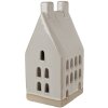 Clayre & Eef 6CE1591M Dekorace domeček s LED diodami béžová 8x6x15 cm