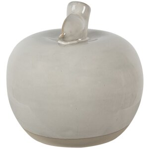 Clayre & Eef 6CE1592S Dekorativní jablko béžové Ø 8x8 cm