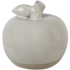 Clayre & Eef 6CE1592S Dekorativní jablko béžové Ø 8x8 cm