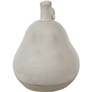 Clayre & Eef 6CE1593XS Dekorativní hruška béžová Ø 6x8 cm