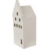 Clayre & Eef 6CE1598L Dekorace domeček s LED diodami béžová, zlatá barva 8x8x20 cm