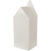 Clayre & Eef 6CE1598L Dekorace domeček s LED diodami béžová, zlatá barva 8x8x20 cm