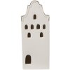 Clayre & Eef 6CE1599M Dekorace domeček s LED diodami béžová, zlatá barva 7x6x16 cm