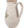 Clayre & Eef 6CE1606M Dekorativní džbán béžový 17x13x22 cm