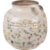 Clayre & Eef 6CE1611L Dekorativní džbán béžový žlutý Ø 17x16 cm