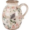 Clayre & Eef 6CE1613M Dekorativní džbán béžovo-růžový 17x13x18 cm