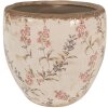 Clayre & Eef 6CE1615L Květináč do interiéru béžovo-růžový Ø 18x17 cm