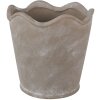 Clayre & Eef 6CE1618L Květináč do interiéru šedý Ø 19x18 cm