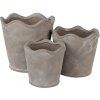 Clayre & Eef 6CE1618L Květináč do interiéru šedý Ø 19x18 cm