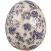 Clayre & Eef 6CE1620L Dekorativní vejce béžově modré Ø 14x16 cm