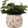 Clayre & Eef 6CE1625L Květináč do interiéru béžovo-růžový Ø 20x15 cm