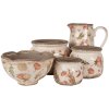 Clayre & Eef 6CE1625L Květináč do interiéru béžovo-růžový Ø 20x15 cm