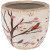 Clayre & Eef 6CE1645S Květináč do interiéru béžovo-hnědý Ø 13x11 cm