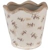 Clayre & Eef 6CE1672L Květináč do interiéru béžový Ø 19x18 cm