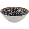 Clayre & Eef 6CEBO0061 Polévková miska černá bílá Ø 15x5 cm - 300 ml