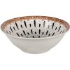 Clayre & Eef 6CEBO0062 Polévková mísa bílá černá Ø 15x5 cm - 300 ml