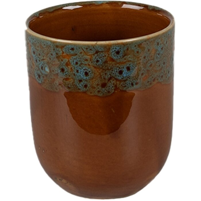 Clayre & Eef 6CEMU0137 Hrnek hnědý Ø 7x8 cm - 150 ml