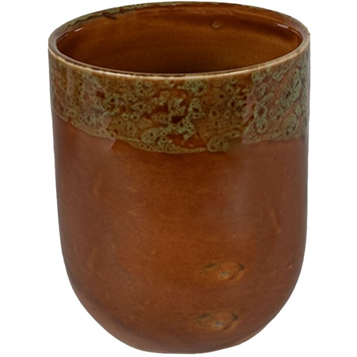 Clayre & Eef 6CEMU0140 Hrnek hnědý Ø 7x8 cm - 150 ml