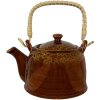 Clayre & Eef 6CETE0136 Čajová konvice hnědá Ø 14x12 cm - 750 ml