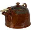 Clayre & Eef 6CETE0137 Čajová konvice hnědá Ø 14x12 cm - 750 ml