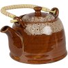 Clayre & Eef 6CETE0139 Čajová konvice hnědá Ø 14x12 cm - 750 ml