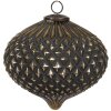 Clayre & Eef 6GL4319 Vánoční ozdoba černá Ø 18x21 cm