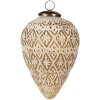 Clayre & Eef 6GL4362S Vánoční ozdoba bílá Ø 10x15 cm