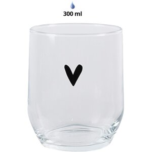 Clayre & Eef 6GL4398 Sklenice na vodu transparentní 300 ml