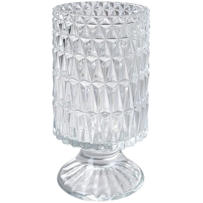 Clayre & Eef 6GL4412 Skleněná váza Transparent Ø 10x18 cm
