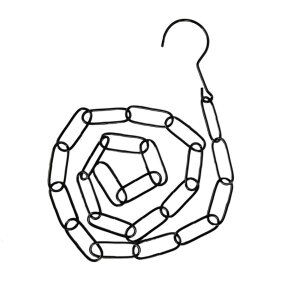 Clayre & Eef 6HD0063 Řetěz černý 100 cm