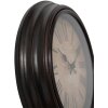 Clayre & Eef 6KL0808 Nástěnné hodiny hnědé Ø 29x5 cm - 1xAA