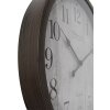 Clayre & Eef 6KL0811 Nástěnné hodiny hnědošedé Ø 40x4 cm - 1xAA