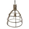 Clayre & Eef 6LMP784 Závěsná lampa béžová Ø 39x47 cm E27-max 1x40W