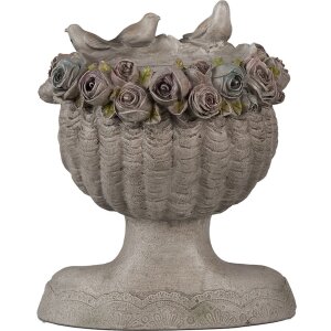 Clayre & Eef 6PR3896 Květináč do interiéru šedý 22x20x26 cm