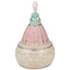Clayre & Eef 6PR3898 Hrací skříňka růžová, bílá Ø 12x19 cm