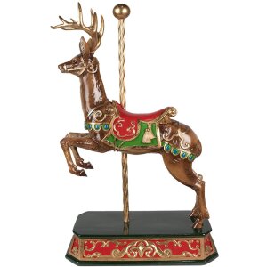 Clayre & Eef 6PR3922 Deco Deer Brown, zelená 35x18x56 cm