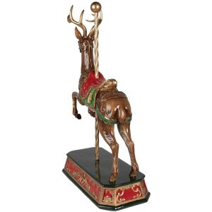Clayre & Eef 6PR3922 Deco Deer Brown, zelená 35x18x56 cm
