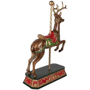 Clayre & Eef 6PR3922 Deco Deer Brown, zelená 35x18x56 cm