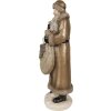 Clayre & Eef 6PR3952 Vánoční dekorace Stojící obrázek Otec Vánoc 11x11x30 cm