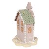 Clayre & Eef 6PR3976 Dekorace Dům růžová 13x13x20 cm Polyresin