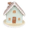 Clayre & Eef 6PR3977 Dekorace Dům modrá 13x13x12 cm