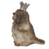 Clayre & Eef 6PR3993 Dekorativní pták béžový 7x5x8 cm