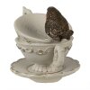 Clayre & Eef 6PR4924 Dekorativní šálek bílý 10x7x8 cm