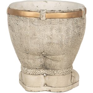 Clayre & Eef 6TE0496 Květináč do interiéru šedý Ø 15x17 cm