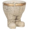 Clayre & Eef 6TE0496 Květináč do interiéru šedý Ø 15x17 cm