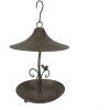 Clayre & Eef 6Y4838 Krmítko pro ptáky hnědozelené Ø 27x35-45 cm