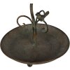 Clayre & Eef 6Y4838 Krmítko pro ptáky hnědozelené Ø 27x35-45 cm