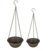 Clayre & Eef 6Y4845 Držák na rostliny zelený, hnědý Ø 25x12-62 - Ø 19x9-53 cm